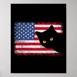 US amerikanische Flagge Männer Frauen Kinder Junge Poster
