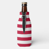 US-amerikanische Flagge Maßgeschneiderte Monogramm Flaschenkühler (Flasche Rückseite)