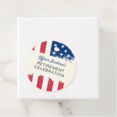 US-amerikanische Flagge Militärruhestand Geschenkanhänger (Beispiel)