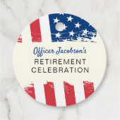 US-amerikanische Flagge Militärruhestand Geschenkanhänger (Vorderseite)