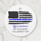 US-amerikanische Flagge Militärruhestand Geschenkanhänger (Rückseite)