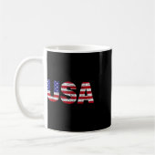 US-amerikanische Flagge - Nationale Patriotische U Kaffeetasse (Links)