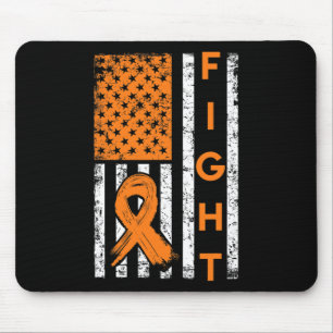 Us Amerikanische Flagge Orange Band Leukämie-Bewus Mousepad