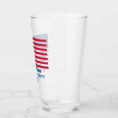 US-amerikanische Flagge Personalisiert 4. Juli Par Glas (Links)