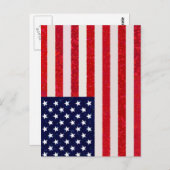 US-amerikanische Flagge Postkarte (Vorne/Hinten)