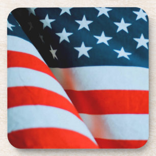 US-amerikanische Flagge Rot Weiß und Blau Getränkeuntersetzer