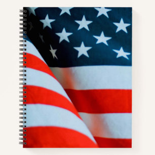 US-amerikanische Flagge Rot Weiß und Blau Notizblock