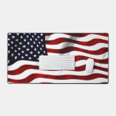 US-amerikanische Flagge Schreibtischunterlage (Tastatur & Maus)