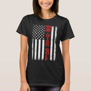 US-amerikanische Flagge Sport patriotische Scheibe T-Shirt