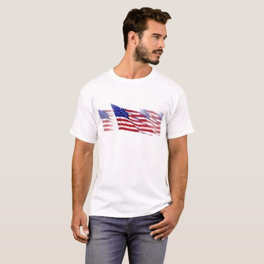 US-amerikanische Flagge T-Shirt (Vorne ganz)