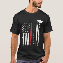 US-amerikanische Flagge - T - Shirt mit Hochschula