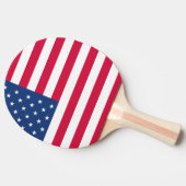 US/amerikanische Flagge Tischtennis Schläger (Seitenansicht)