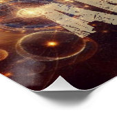 US-amerikanische Flagge - US Flagge - Bald Eagle Poster (Ecke)