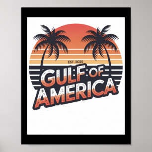 US-amerikanische Flagge - USA 2025 - Rückwärtsgang Poster