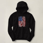 US-amerikanische Flagge USA 4T Hoodie (Design vorne)