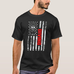 US-amerikanische Flagge Wassersport Patriotischer T-Shirt
