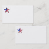 US-amerikanische Flaggen-Star-Visitenkarten Visitenkarte (Vorne/Hinten)
