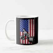 US-amerikanische Flaggengewichtung Kaffeetasse (Links)