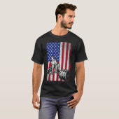 US-amerikanische Flaggengewichtung T-Shirt (Vorne ganz)
