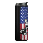 US-amerikanische Flaggengewichtung Thermosbecher (Nach links gedreht)