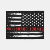 US-amerikanische Flaggenschulberatung 4. Fleecedecke (Vorderseite (Horizontal))
