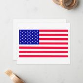 US-amerikanische Flaggenstaaten-Mitteilungskarten Mitteilungskarte (Vorderseite/Rückseite Beispiel)