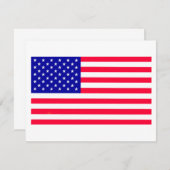 US-amerikanische Flaggenstaaten-Mitteilungskarten Mitteilungskarte (Vorne/Hinten)