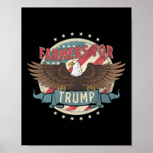 US-amerikanische Pride Patriot-Bauer für Trump Poster