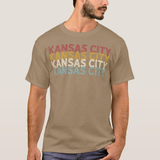 Us Amerikanische Stadt 70er Jahre Usa Kansas City  T-Shirt
