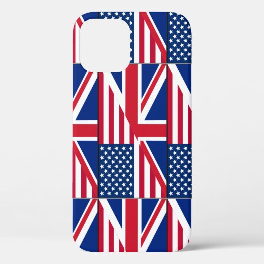 US-amerikanische und britische Flagge mit zwei Sta Case-Mate iPhone Hülle (Rückseite)