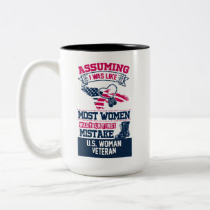 US-amerikanische Veteran-Kaffee-Tasse Zweifarbige Tasse