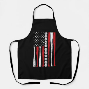 US-amerikanische Vintage-Baseballflagge zum 4. Jul Schürze