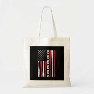 US-amerikanische Vintage-Baseballflagge zum 4. Jul Tragetasche