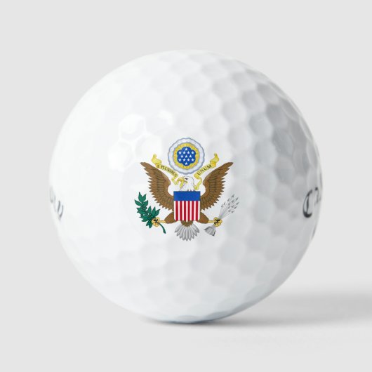 US-amerikanische Wappendecke CSSbcnt Golfball (Vorderseite)