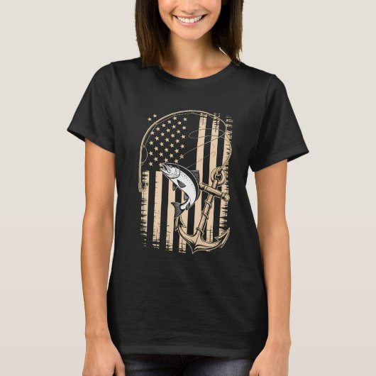 US-amerikanischer Angelköder T-Shirt (Vorderseite)