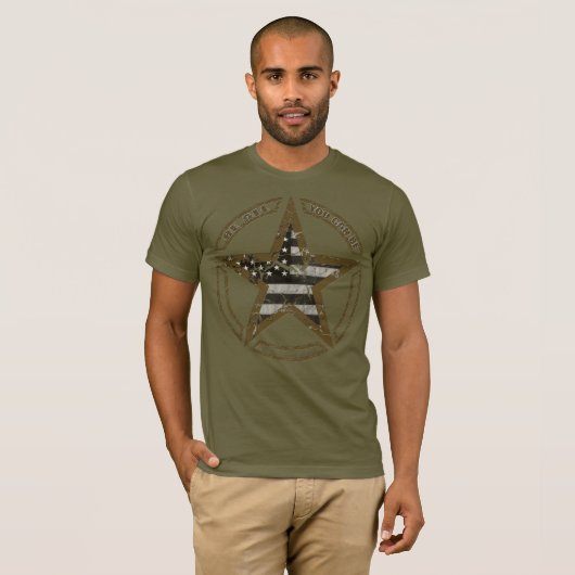US-amerikanischer Armeegeneral Vintag T-Shirt (Vorne ganz)