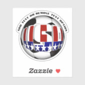 US-amerikanischer Flag-Fußballball Aufkleber (Blatt)