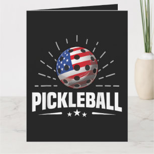 US-amerikanischer Flagge-Pickleball-Spieler Karte