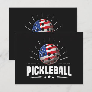 US-amerikanischer Flaggen-Pickleball-Spieler Einladung