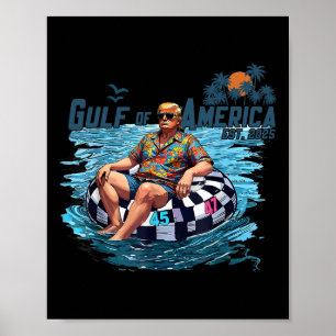 US-amerikanischer Golf seit 2025 Funny Trump Shirt Poster