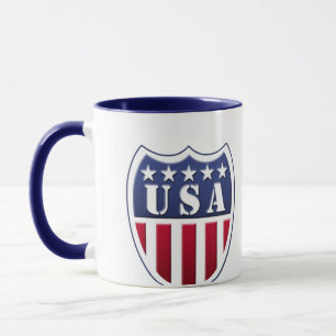 US-amerikanischer Schild Tasse