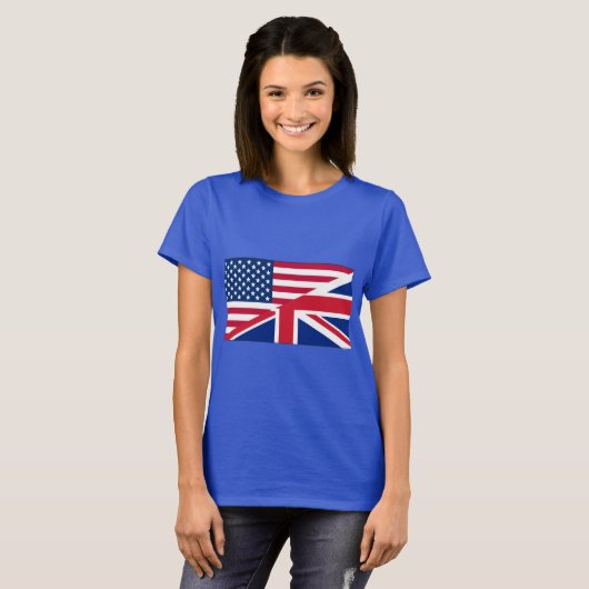 US-amerikanischer und britischer T - Shirt mit dop (Vorne ganz)