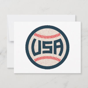 US-amerikanisches Baseballteam Dankeskarte