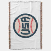 US-amerikanisches Baseballteam Decke (Vorderseite Vertikal)