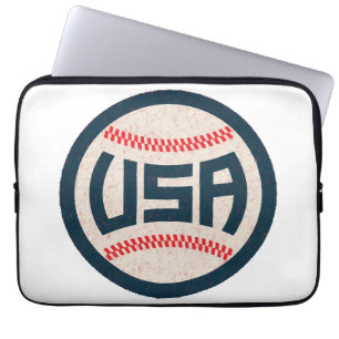 US-amerikanisches Baseballteam Laptopschutzhülle