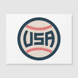 US-amerikanisches Baseballteam Magnetkarte
