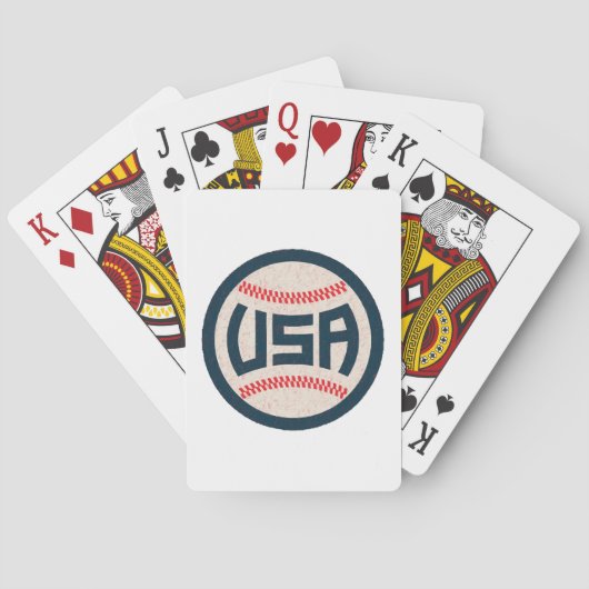US-amerikanisches Baseballteam Spielkarten (Rückseite)