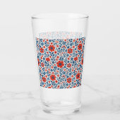 US-amerikanisches Blumenmuster Glas (Rückseite)