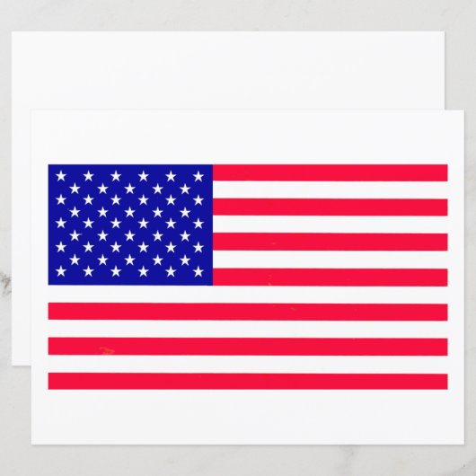 US-amerikanisches Flaggenblatt (Vorne/Hinten)