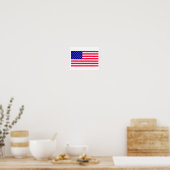 US-amerikanisches Flaggenposter Poster (Küche)